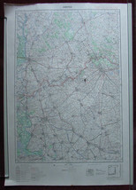 1963 Original Military Topographic Map Subotica Serbia Vojvodina Yugosla... - $39.07