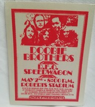 Doobie Brothers - Original 1974 Concert Tour Cloth Backstage Pass Evansville, In - £24.03 GBP