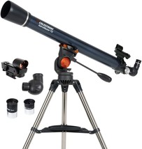 Refractor Telescope, Fully Coated Glass Optics, Adjustable Height Tripod, And - £155.50 GBP