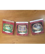 3 Thomas Kinkade Hallmark Ornaments Victorian Christmas I III Holiday Ga... - £18.77 GBP