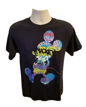 Disney Painted Mickey Mouse Adult Medium Blue TShirt - £15.29 GBP