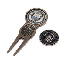 Manchester City Fc Divot Tool And Magnetic Golf Ball Marker - £22.71 GBP