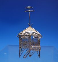 Filigree by Unknown Sterling Silver Doll House Miniature House on Stilts... - $187.11