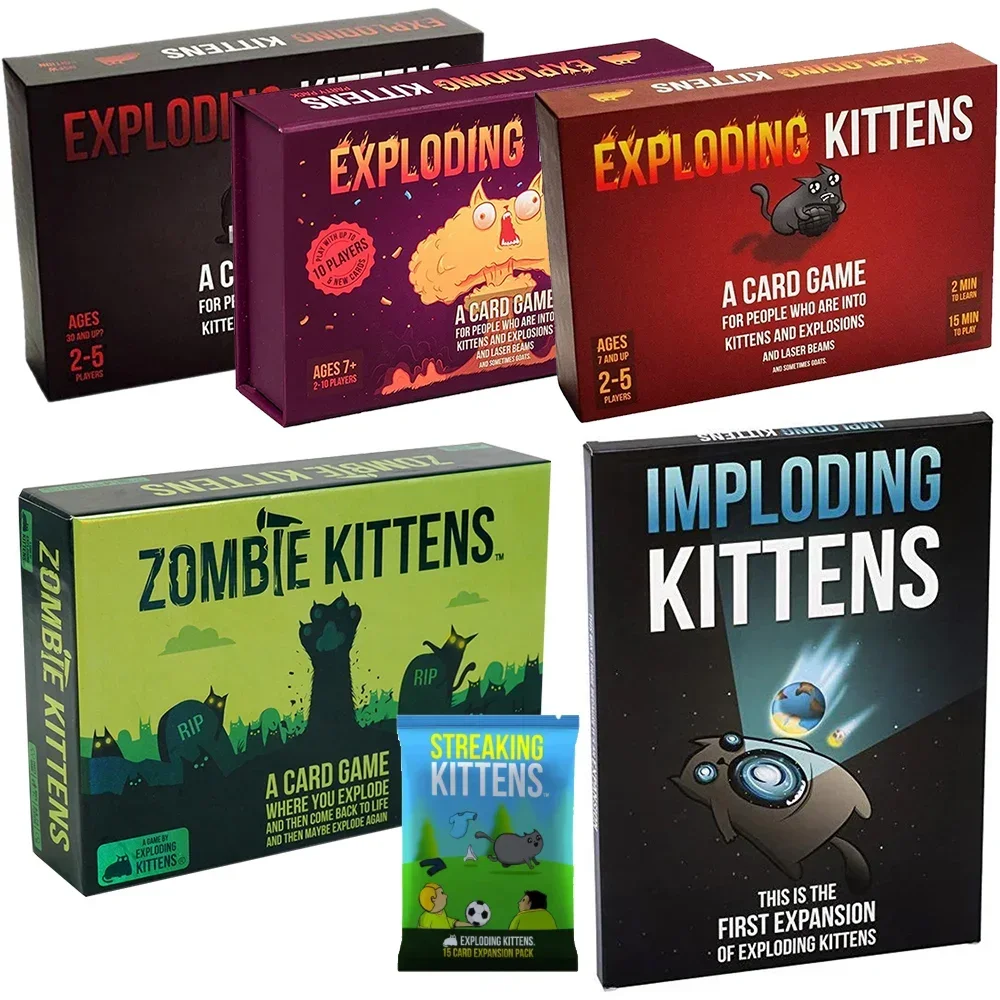 Exploding Kittens Card Game Original Edition NSFW Party Streaking Kittens - £9.12 GBP+