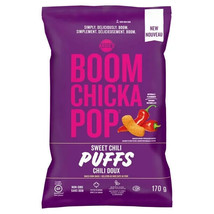 6 Bags of Angie&#39;s Boom Chicka Pop Gluten-Free Sweet Chili Baked Puffs, 170g Each - £34.91 GBP