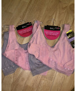 X2 Sets MEDIUM Women’s Bali Crop Top Light Support Comfort Bra BNWTS - $288.59 MXN