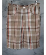 Southpole Mens brown, orange, cream, white Long Shorts Size 34 poly cott... - $328.64 MXN