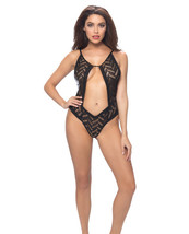 ZIG ZAG MESH TEDDY ADJUSTABLE STRAPS KEYHOLE FRONT OPEN BACK ONE SIZE - $276.38 MXN
