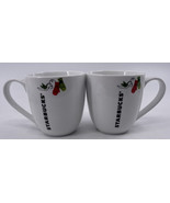 Starbucks 2011 Christmas Winter Holiday 13 oz Coffee Mugs Mittens Birds ... - £19.71 GBP