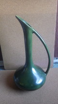 Vintage 1980&#39;S Van Briggle Art Pottery Green Ewer Jennie Zega - £51.24 GBP