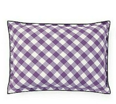 Ralph Lauren Mirabella Plaid Deco Pillow 15"x 20" WHITE/LILAC Nwt Beautiful - $69.29