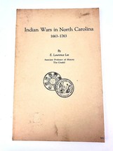 Vtg 1963 Indian Wars in North Carolina 1663-1763. Book is Illustrated No Marks - £19.71 GBP