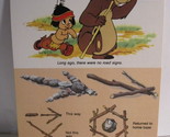 1978 Walt Disney&#39;s Fun &amp; Facts Flashcard #DFF9-6: Marking a Trail - $2.00