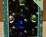 Christmas Tree Ornaments Glass Ball 1 1/2” Round 10ea Multi Color NIB 271M - $9.89