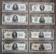 High quality COPIES with W/M United States. Federal Reserve 1934 FREE SH... - $39.50