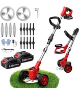 Electric Weed Wacker Cordless, Weed Eater Battery Powered With 3 Types Of - $1,132.82 MXN
