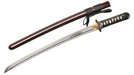 Munetoshi Handmade Lion Dog Wakizashi Differential Harden 1060 Spring Steel Func - £75.61 GBP