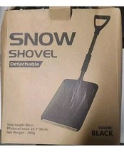 Detachable Snow Shovel Black 80cm Lightweight Portable for Winter Use - £9.52 GBP