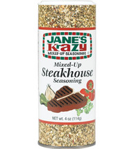 Jane&#39;s Kra Zy Mixed Up Steakhouse Seasoning For Steak Meat Vegetable Grill 179119 - £14.74 GBP