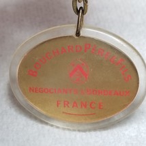 Bouchard Pere &amp; Fils Keychain Negociants Bordeaux French 1970s Plastic V... - £9.71 GBP