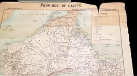 1898 War Dept Map of Cavite Philippines by CH Stone, Julius Bien Litho 34.5x28.5 image 3