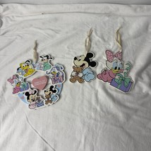 Vintage 90s The Walt Disney Company Christmas Ornaments Mickey Daffy &amp; Gang - £18.76 GBP