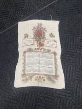 1971 Calendar Linen Tea Towel Thank You God For Everything Cuckoo Clock - £8.98 GBP