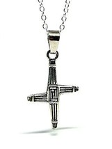 Brigid&#39;s Cross Goddess Saint Brigid of Kildare Pendant 18&quot; Necklace Imbolc - £5.45 GBP