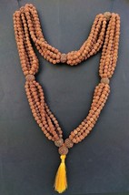 Rudraksha Mala 1008 Bead 5 mukhi Rudraksh Para Larga Meditación Iluminación - $88.95