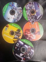 Madden Nfl Bundle 16 17 18 19 20 Xbox One Lot Of 5 - Game Only / Nice Disc - $10.88