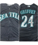 Majestic Ken Griffey Jr. Mens Size L Seattle Mariners HOF Patch 2016 Blu... - $100.61