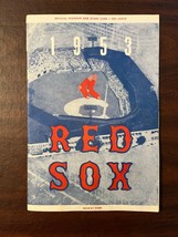 1953 Boston Red Sox Official Program and Score Card | Fenway Park | Baseball - £37.98 GBP