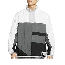 new Men&#39;s small nike Flight Basketball Jacket Iron Grey/White/Black CN85... - $47.49