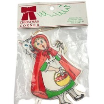 Christmas Corner T&amp;R Floyd Ornament Puff Fabric  Little Red Riding Hood 1989 - £15.36 GBP