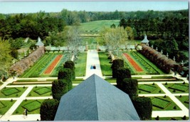 Ballroom Garden Governors Palace Williamsburg Virginia Postcard - £4.05 GBP