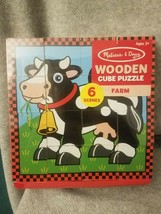 Melissa &amp; Doug 775 Farm Cube Puzzle - £11.69 GBP