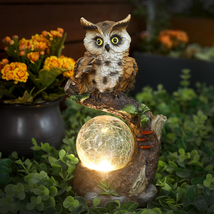 Mothers Day Gifts for Mom Women, Garden Decor Owl Statues Decorations for Outdoo - £28.76 GBP