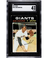 1971 Topps JUAN MARICHAL SF GIANTS SGC 4 Card #325 - 54 HOF Players In T... - $922.52 MXN