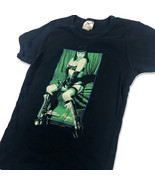 Bettie Page Pinup Girlie Tee, Black Stretch Boom Boom T-Shirt - £30.36 GBP