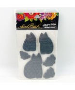 NEW Laurel Burch Indigo Cats Cling Rubber Stamps Butterflies Gray - $19.99