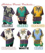 Womens Marijuana Cannabis Hemp Shirt American Dashiki 100% Cotton - $16.44 CAD