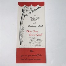 Vintage Polorator Advertising Flyer Twin Pole Vibrators 8&quot; x 10 1/8&quot; Massage - £7.43 GBP