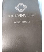 The Living Bible Paraphrased Tyndale House 1973 Green Padded Hardcover - £9.20 GBP