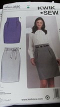 ""High Waist Fitted Skirt Pattern"" - Kwik Sew 3580 - New, Uncut - Size Xs - Xl - $8.89