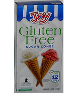 Joy Gluten Free Rolled Style 1 Box 5 Ounce 12 Count Each Sugar Cones - £7.06 GBP