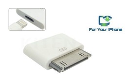 Lightning 8 Pin Female to 30 Pin Male Adapter for iPhone 4/4S iPod Touch 4 - £5.54 GBP