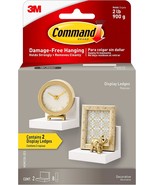 Command Display Ledges, Holds Up To 2 Lb, Quartz, 2 Ledges With 8 Medium... - $37.03 CAD
