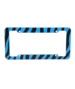 Zebra Blue and Black Auto License Plate Frame - £3.95 GBP