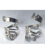 Elegant Pair Napkin Rings from Vintage Silverplate Flatware (#10791) - $61.44 CAD