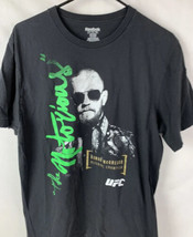 Conor McGregor T Shirt UFC Fighting Promo Tee Reebok Logo Crew Men’s Large - $19.99